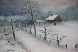 Voir cette oeuvre de EVER: Neige en Bourgogne