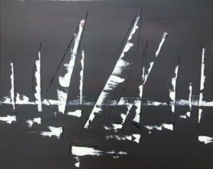 Peinture de valerie jouve: Régate 1