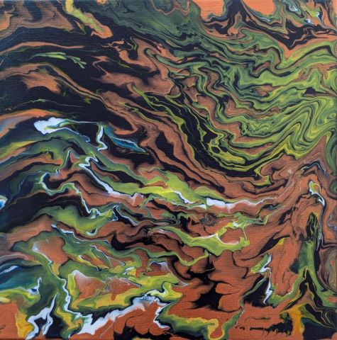 Reflets cuivrés - Peinture - Claudine Hebert