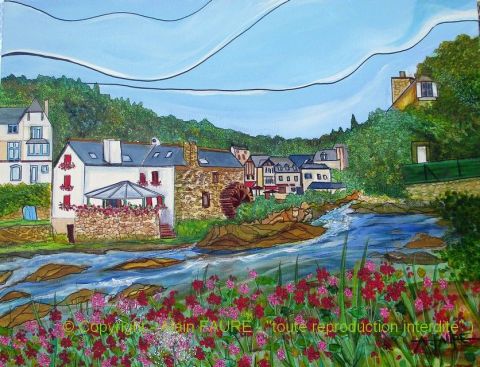 KENAVO PONT-AVEN - Peinture - ALAIN FAURE KENAVO PONT-AVEN - Peinture - ALAIN FAURE