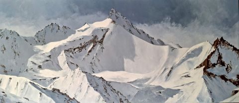 ZINALROTHORN - Peinture - jean pierre gouget