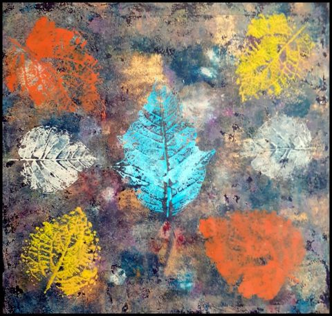 Eclats de lumière, feuille 2 - Peinture - ANTOINE MELLADO