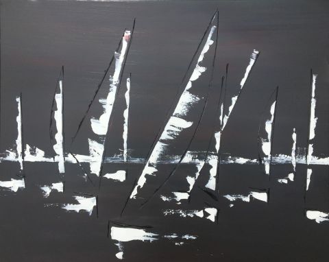 Régate 1 - Peinture - valerie jouve