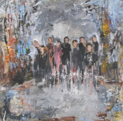 Photo de groupe - Peinture - BOURGEOIS