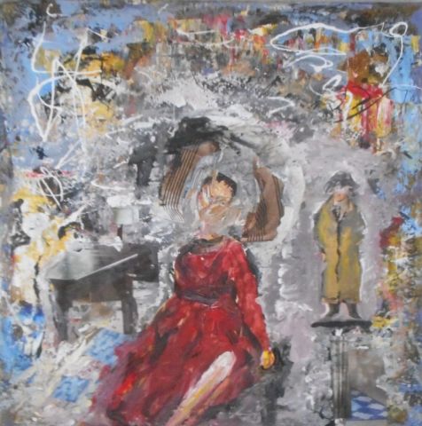 Mauvais rêve - Peinture - BOURGEOIS
