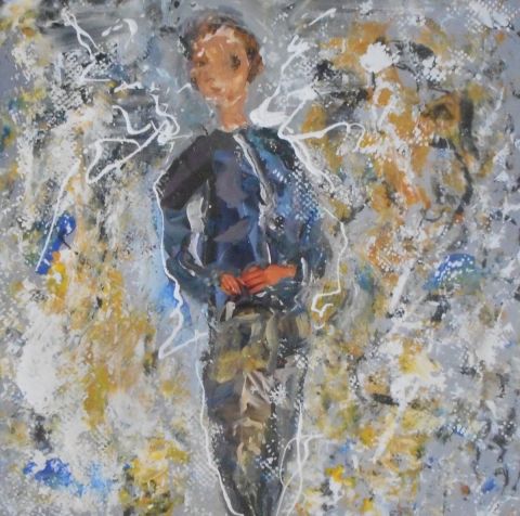 Ne bougeons plus ! - Peinture - BOURGEOIS