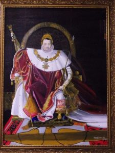 Peinture de jean gahinet: sacre de napoléon 