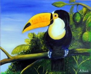 Voir cette oeuvre de Martine YVOREL: le Toucan