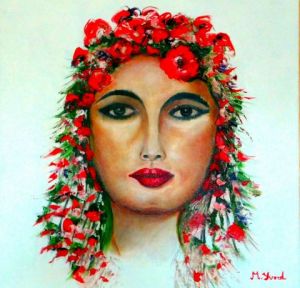 Voir cette oeuvre de Martine YVOREL: Femme fleur