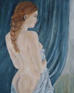 Peinture de Jean Jourdan: Le voile bleu