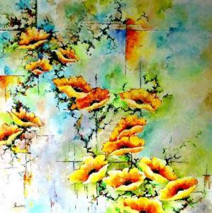 Peinture de Jean Jourdan: l'escalade