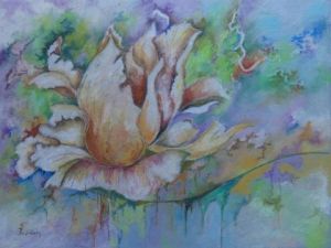 Peinture de Jean Jourdan: Tendre fleur
