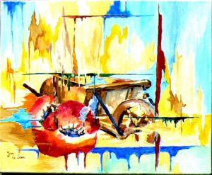 Peinture de Jean Jourdan: jardin