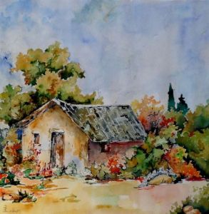 Peinture de Jean Jourdan: Ma vieille cabane