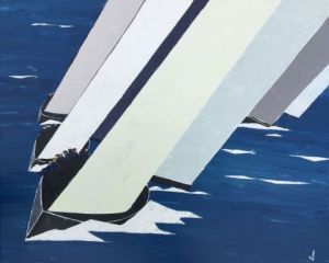 Peinture de valerie jouve: REGATE 2609