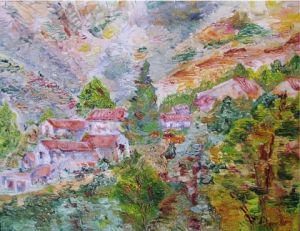 Peinture de Jean Jourdan: Cévennes