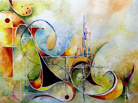 Swing (2) - Peinture - Jean Jourdan