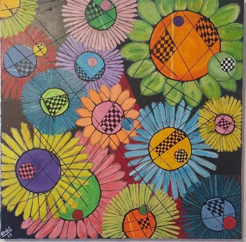 flores de cima - Peinture - Embe
