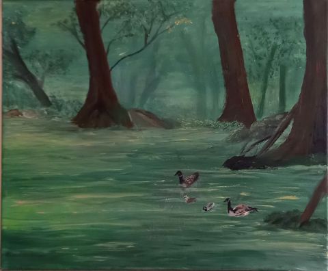 A L'AUBE - Peinture - LUCIE2