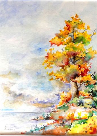 Auprès de mon arbre - Peinture - Jean Jourdan