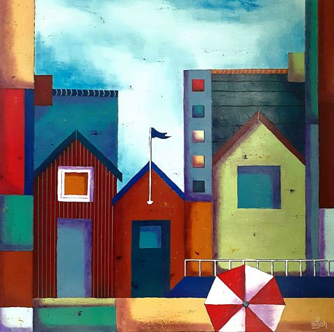 Les cabines 12 - Peinture - Marie-Pierre JAN Les cabines 12 - Peinture - Marie-Pierre JAN