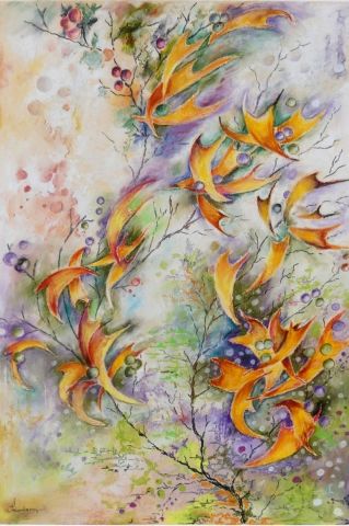 L'envolée - Peinture - Jean Jourdan