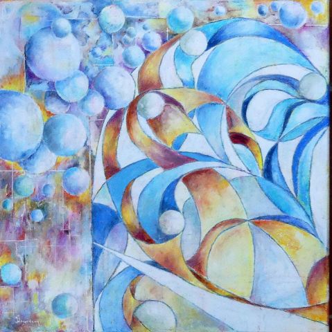 l'arbre bleu - Peinture - Jean Jourdan