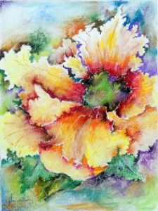 Peinture de Jean Jourdan: Tout feu, tout flamme,