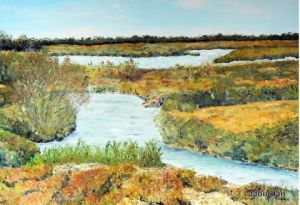 Peinture de Jean Jourdan: sansouires