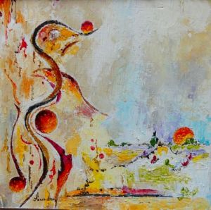 Peinture de Jean Jourdan: Il marche