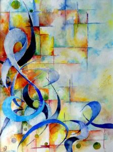 Peinture de Jean Jourdan: Bleu