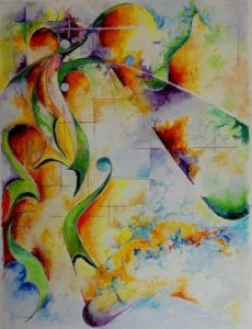 Peinture de Jean Jourdan: jardin secret