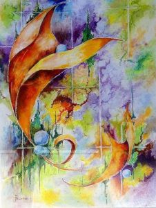 Peinture de Jean Jourdan: éclosion