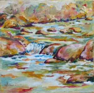 Peinture de Jean Jourdan: Les cailloux