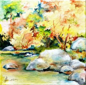 Peinture de Jean Jourdan: Histoire d'eau