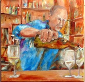 Peinture de Jean Jourdan: le bistrot