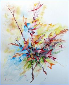 Peinture de Jean Jourdan: fleurs sauvages