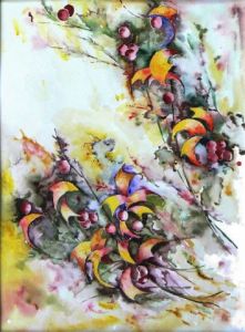 Peinture de Jean Jourdan: floraison estivale