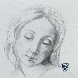 Voir cette oeuvre de Sophie GAIARDO: Madone en méditation 