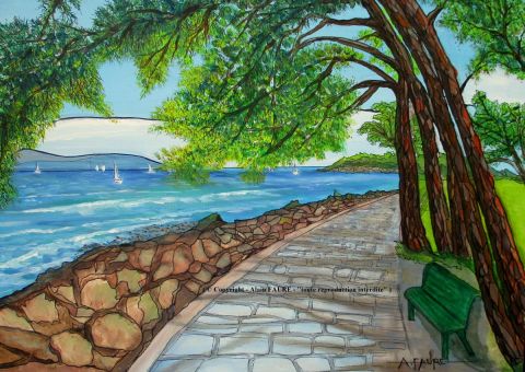 CÔTE CROATE - Peinture - ALAIN FAURE CÔTE CROATE - Peinture - ALAIN FAURE