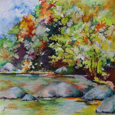 Plan d'eau - Peinture - Jean Jourdan