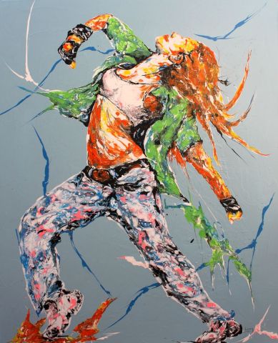 Urban dance - Peinture - Jean-Luc LOPEZ
