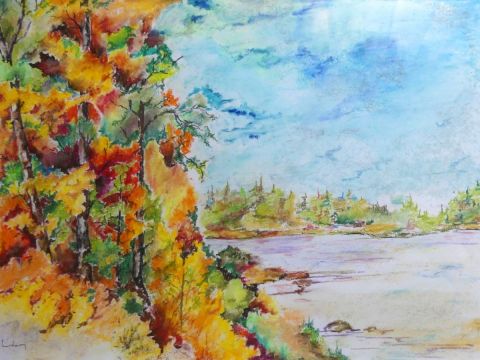 Chanson d'automne - Peinture - Jean Jourdan Chanson d'automne - Peinture - Jean Jourdan