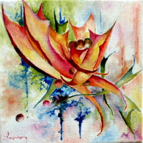 Un étrange bouquet - Peinture - Jean Jourdan Un étrange bouquet - Peinture - Jean Jourdan