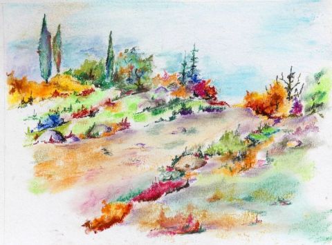 Après la butte - Peinture - Jean Jourdan Après la butte - Peinture - Jean Jourdan