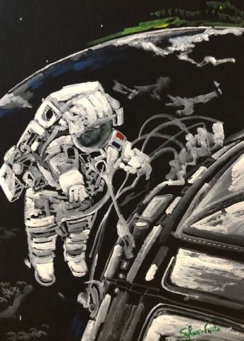 Peinture : EVA pour ESA - COMETE Peinture : EVA pour ESA - COMETE