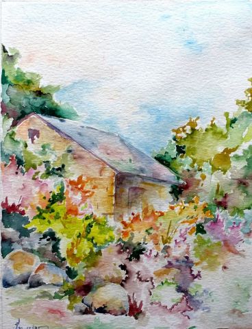 La masure oubliée - Peinture - Jean Jourdan La masure oubliée - Peinture - Jean Jourdan