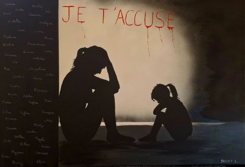 JE T'ACCUSE - Peinture - isabelle sallet 