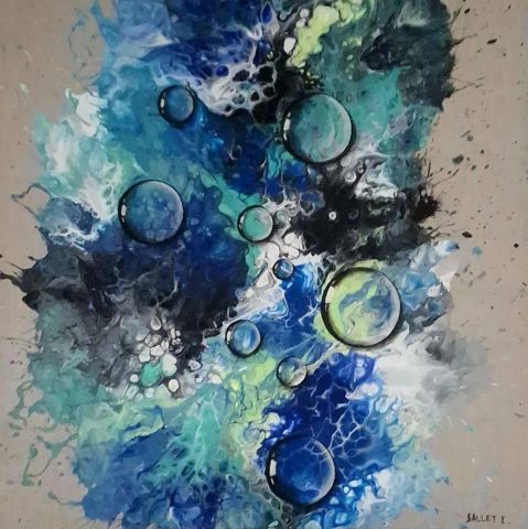 Peinture : OXYGENE - isabelle sallet Peinture : OXYGENE - isabelle sallet