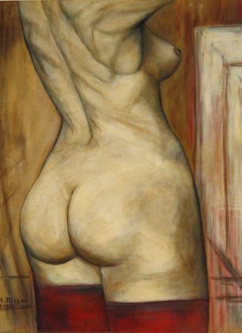 Les bas rouges - Peinture - EVER